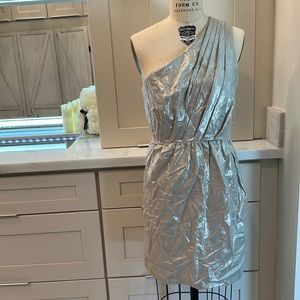 Designer dress Shoshanna brand.  Beautiful one shoulder style!